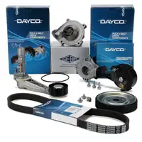 DAYCO Keilrippenriemen Satz + GEBA Wasserpumpe für CITROEN MINI PEUGEOT 1.4 1.6 Turbo