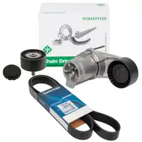 DAYCO Keilrippenriemen + INA Spanner + Rolle f&uuml;r BMW F20-23 F30-36 F10/11 F12/13 X3-6 N55