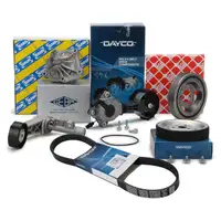 DAYCO Keilrippenriemen Wasserpumpe Rollen Riemenscheibe f&uuml;r CITROEN MINI PEUGEOT 95-156 PS