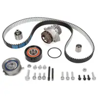 DAYCO Zahnriemensatz + Wasserpumpe + Keilrippenriemen f&uuml;r VW Golf 6 Passat B6 1.6/2.0 TDI