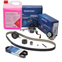 DAYCO Zahnriemensatz + Wasserpumpe + Keilriemen + 5L Frostschutz f&uuml;r VW Passat B8 2.0 TDI