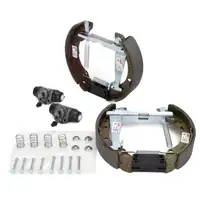 DELPHI Bremstrommeln + Bremsbacken + Bremszylinder f&uuml;r VW Polo 6N Lupo Up SEAT Mii hinten