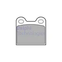 DELPHI LP21 Bremsbeläge Bremsklötze für PORSCHE 356 C1600 911 2.0 L VW Käfer vorne