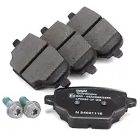 DELPHI Bremsscheiben + Bremsbel&auml;ge f&uuml;r PSA Berlingo Partner Rifter OPEL Combo hinten