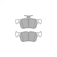 DELPHI LP3590 Bremsbel&auml;ge f&uuml;r FORD Focus 4 Kuga 2 Mondeo 5 Galaxy CK S-Max CJ Edge hinten