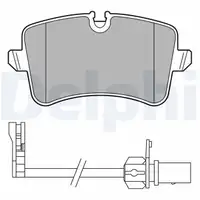 DELPHI LP3681 Bremsbel&auml;ge + Warnkontakt f&uuml;r AUDI A6 C7 A7 4G PORSCHE Macan 95B hinten