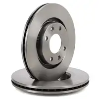 HIRSCHER Bremsscheiben + Bremsbel&auml;ge f&uuml;r PSA C2 C3 C4 206 207 208 301 OPEL Corsa F vorne