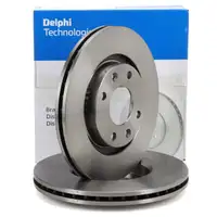 DELPHI BG3620 Bremsscheiben Satz f&uuml;r CITROEN C3 C4 PEUGEOT 206 207 208 307 vorne