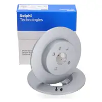 DELPHI BG3885C Brake Disc Set, 264 mm, for OPEL Astra G, Corsa C, Combo, and Meriva A (rear)