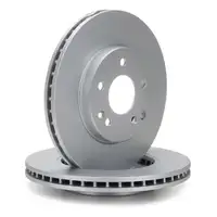 HIRSCHER Bremsscheiben + TEXTAR Bremsbeläge + Sensor für MERCEDES W203 C209 vorne + hinten