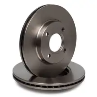 HIRSCHER Bremsscheiben + Bremsbel&auml;ge f&uuml;r FORD Fiesta 4 5 Fusion JU Ka RB MAZDA 2 DY vorne