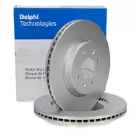 DELPHI BG4743C Brake Disc Set, 280 mm, for Hyundai i20 2+3, Kia Rio 4, and Stonic (front)