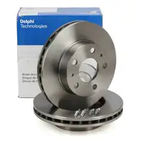 DELPHI BG4060 Brake Disc Set for PSA Jumper 2 Boxer, Opel Movano C, and Fiat Ducato (Front)