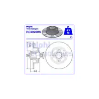 HIRSCHER Bremsscheiben + Radlager + Beläge für RENAULT Clio 3 Megane 2 Twingo 2 hinten