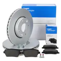 DELPHI Bremsscheiben + Bel&auml;ge f&uuml;r RENAULT Clio 4 Captur 1 Kangoo Zoe DACIA Dokker vorne