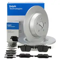 DELPHI Bremsscheiben + Bremsbel&auml;ge f&uuml;r FORD Galaxy CK S-Max CJ 17 Zoll hinten