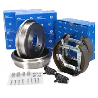 DELPHI Bremstrommeln + Bremsbacken + Bremszylinder f&uuml;r VW Polo 6N Lupo Up SEAT Mii hinten