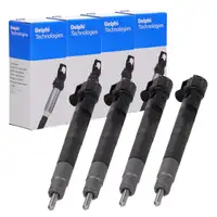 4x DELPHI Einspritzventil f&uuml;r MERCEDES W176 W246 C117 180/200CDI OM651 6510701387