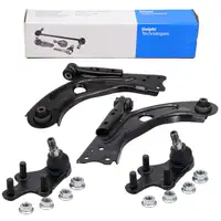 2x DELPHI Querlenker + Traggelenk f&uuml;r PSA C4 Picasso 2 Spacetourer 308 II 508 II vorne