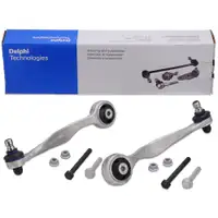 2x DELPHI Querlenker f&uuml;r VW Passat B5 B5.5 A4 B5-7 A6 C5 Vorderachse hinten oben au&szlig;en
