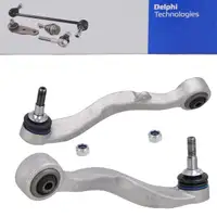 2x DELPHI Querlenker Lenker f&uuml;r BMW 5er E60 E61 OHNE xDrive Vorderachse hinten unten