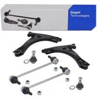 2x DELPHI Querlenker + Traggelenk + Koppelstange f&uuml;r FORD Tourneo Transit V362 V363 vorne