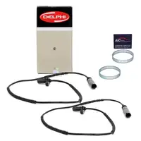 2x DELPHI Sensor Raddrehzahl + AIC ABS Sensorring f&uuml;r BMW 1er E81-88 3er E90-93 hinten