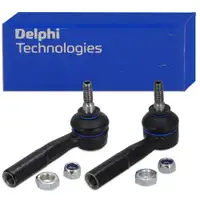 2x DELPHI Spurstangenkopf f&uuml;r FIAT Punto 199 Fiorino Qubo OPEL Adam Corsa D E vorne