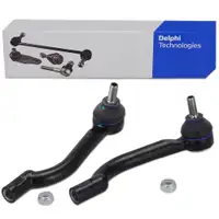 2x DELPHI Spurstangenkopf Spurstangengelenk f&uuml;r NISSAN Qashqai 1 J10 X-Trail 2 T31 vorne