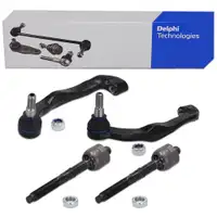 2x DELPHI Spurstange + Kopf f&uuml;r VW California Multivan Transporter T5 T6 vorne