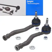 2x DELPHI Spurstangenkopf f&uuml;r CITROEN C4 Cactus PEUGEOT 2008 I 208 I vorne