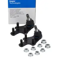 2x DELPHI TC3430 Traggelenk f&uuml;r PSA C4 Picasso 2 308 II 508 II OPEL vorne unten 9803434080