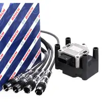 DELPHI Z&uuml;ndspule + BOSCH Kabelsatz f&uuml;r VW Golf 6 Polo 5 Touran A1 8X A3 8P 1.2 TSI