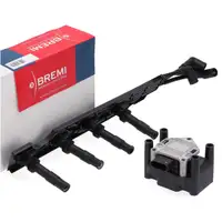 DELPHI Z&uuml;ndspule + BREMI Kabelsatz f&uuml;r VW Golf 4 Lupo Polo 6N2 9N Arosa 1.4/1.6 16V