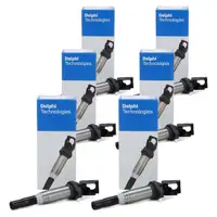 6x DELPHI GN10476-12B1 Z&uuml;ndspule f&uuml;r BMW 3er E60/61 F10/11 E63/64 N52 N53 12137559842