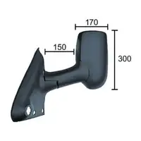 DIEDERICHS Au&szlig;enspiegel elektrisch langer Spiegelarm f&uuml;r FORD Transit links