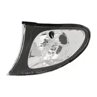 2x DIEDERICHS KLARGLAS / SCHWARZ Frontblinker f&uuml;r BMW 3er E46 ab Facelift 09.2001