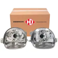 2x DIEDERICHS HALOGEN H4 Frontscheinwerfer Scheinwerfer f&uuml;r RENAULT Twingo 1 ab 10.1998