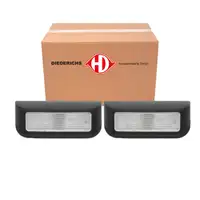 2x DIEDERICHS Kennzeichenleuchte + W5W Gl&uuml;hlampe f&uuml;r PSA Berlingo Jumpy 2 3 Expert Partner