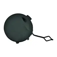 DIEDERICHS Kappe Abschlepp&ouml;se Abschlepphaken grundiert f&uuml;r OPEL Agila B H08 vorne