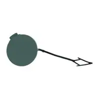 DIEDERICHS Kappe Abschlepp&ouml;se Abschlepphaken grundiert f&uuml;r VW Touran 1T3 hinten