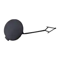 DIEDERICHS Kappe Abschlepp&ouml;se schwarz f&uuml;r VW Caddy 3 ab Modelljahr 2010 vorne 2K58072419B9