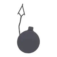 DIEDERICHS Kappe Abschlepp&ouml;se grundiert f&uuml;r VW Caddy 5 / California vorne 2K7807241AGRU