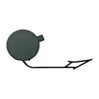 DIEDERICHS Kappe Abschlepp&ouml;se Abschlepphaken grundiert f&uuml;r VW Golf 7 MK7 / Variant vorne