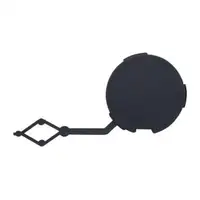 DIEDERICHS Kappe Abschlepp&ouml;se schwarz f&uuml;r CITROEN Berlingo ER EC PEUGEOT Rifter hinten