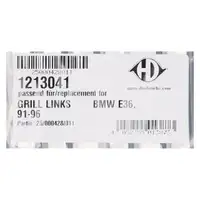 DIEDERICHS K&uuml;hlergitter K&uuml;hlergrill Ziergitter f&uuml;r BMW 3er E36 vorne links 51138122237