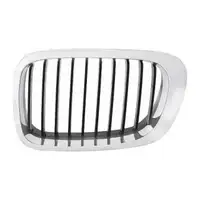 2x DIEDERICHS CHROM/SCHWARZ K&uuml;hlergrill K&uuml;hlerniere Niere f&uuml;r BMW 3er E46 bis 03.2003