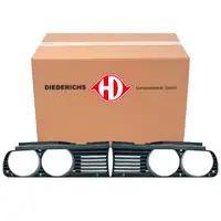 2x DIEDERICHS radiator grilles + headlight covers for BMW 3 Series E30 (left and right)