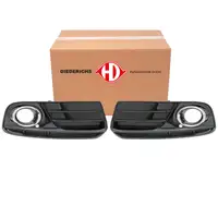 2x DIEDERICHS CHROM/SCHWARZ Blende Rahmen Nebelscheinwerfer f&uuml;r AUDI Q5 8RB links + rechts