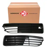 2x DIEDERICHS L&uuml;ftungsgitter Sto&szlig;stange f&uuml;r AUDI A4 S4 8D B5 bis 12.1998 links + rechts